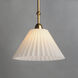 Kismet 1 Light 12 inch Gold Leaf Single Pendant Ceiling Light