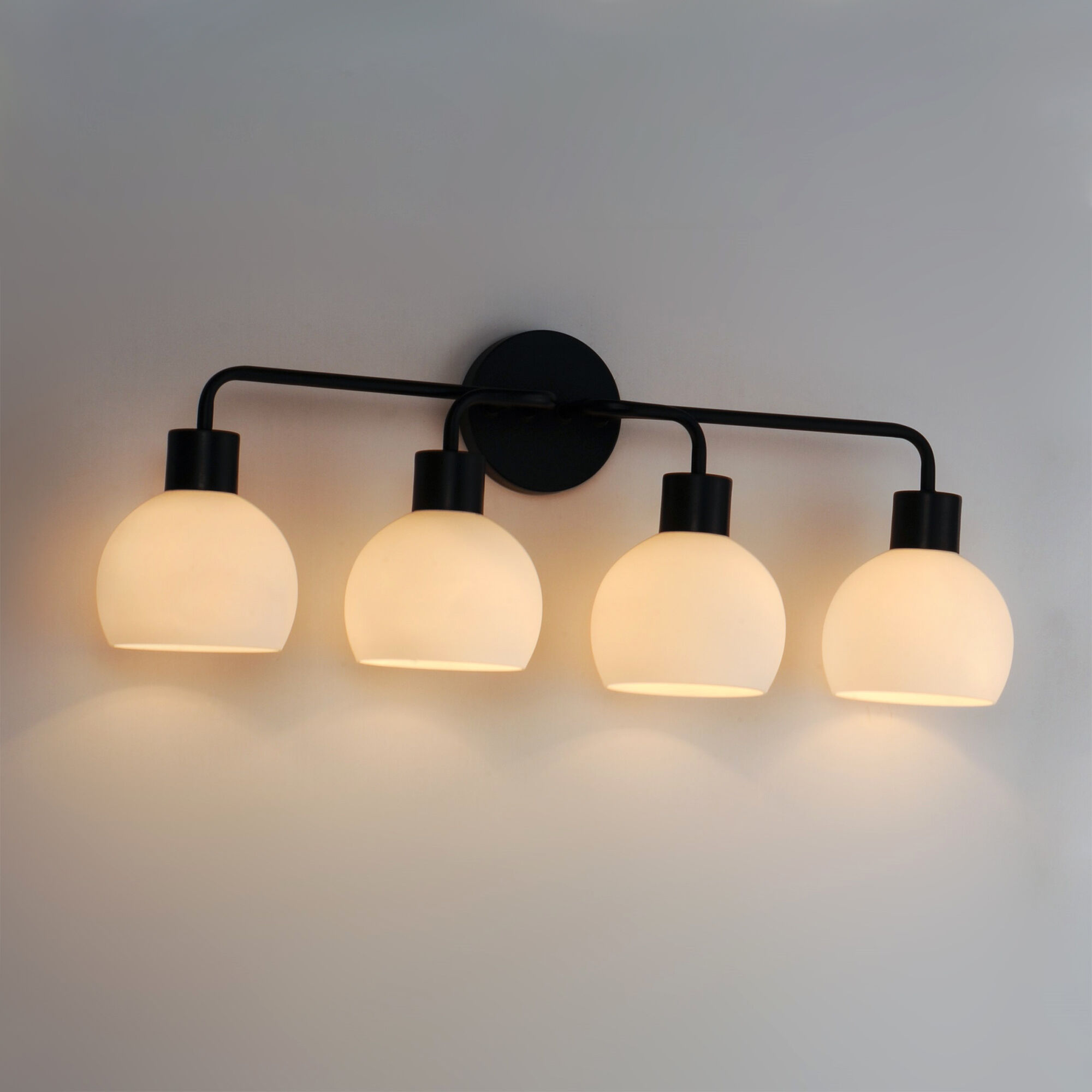 Coraline 4 Light 30 inch Black Bath Vanity Wall Light