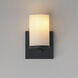 Lateral 1 Light 5 inch Black Wall Sconce Wall Light in Satin White