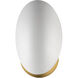 Maris 1 Light 5.5 inch White and Natural Aged Brass Wall Sconce Wall Light