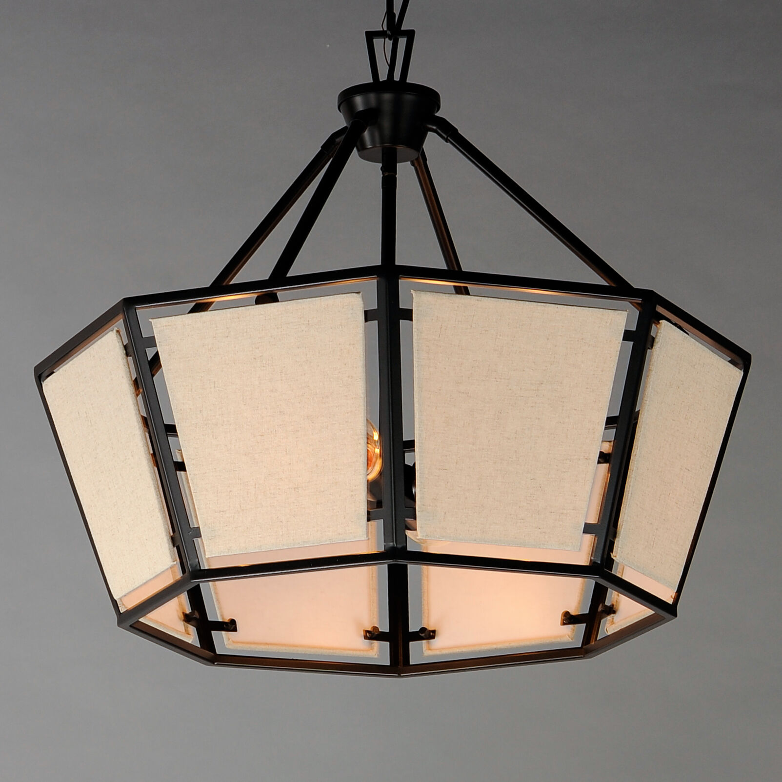 Montauk 4 Light 24 inch Black Chandelier Ceiling Light
