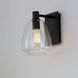 Babylon 1 Light 7 inch Black Wall Sconce Wall Light