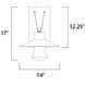 Civic LED 17 inch Architectural Bronze Outdoor Wall Mount