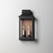 Savannah VX 2 Light 15.25 inch Antique Copper and Black Oxide Outdoor Wall Mount in Antique Copper/Black