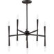 Rome 10 Light 23.5 inch Black Chandelier Ceiling Light