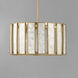 Miramar 3 Light 18 inch Capiz with Natural Aged Brass Single Pendant Ceiling Light