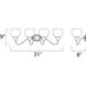 Ballord 4 Light 31 inch Polished Chrome Bath Vanity Wall Light in Clear