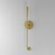 Vela 1 Light 5 inch Satin Brass ADA Wall Sconce Wall Light