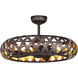 Weave 22 inch Bronze Gilt and Gold Fandelight