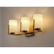 Dart 3 Light 21.25 inch Satin Brass Bath Vanity Wall Light