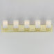 Lateral 5 Light 36 inch Satin Brass Bath Vanity Wall Light