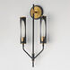 Regent LED 10 inch Black and Antique Brass ADA Wall Sconce Wall Light