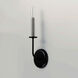 Wesley Wall Sconce Wall Light in Black and Satin Nickel
