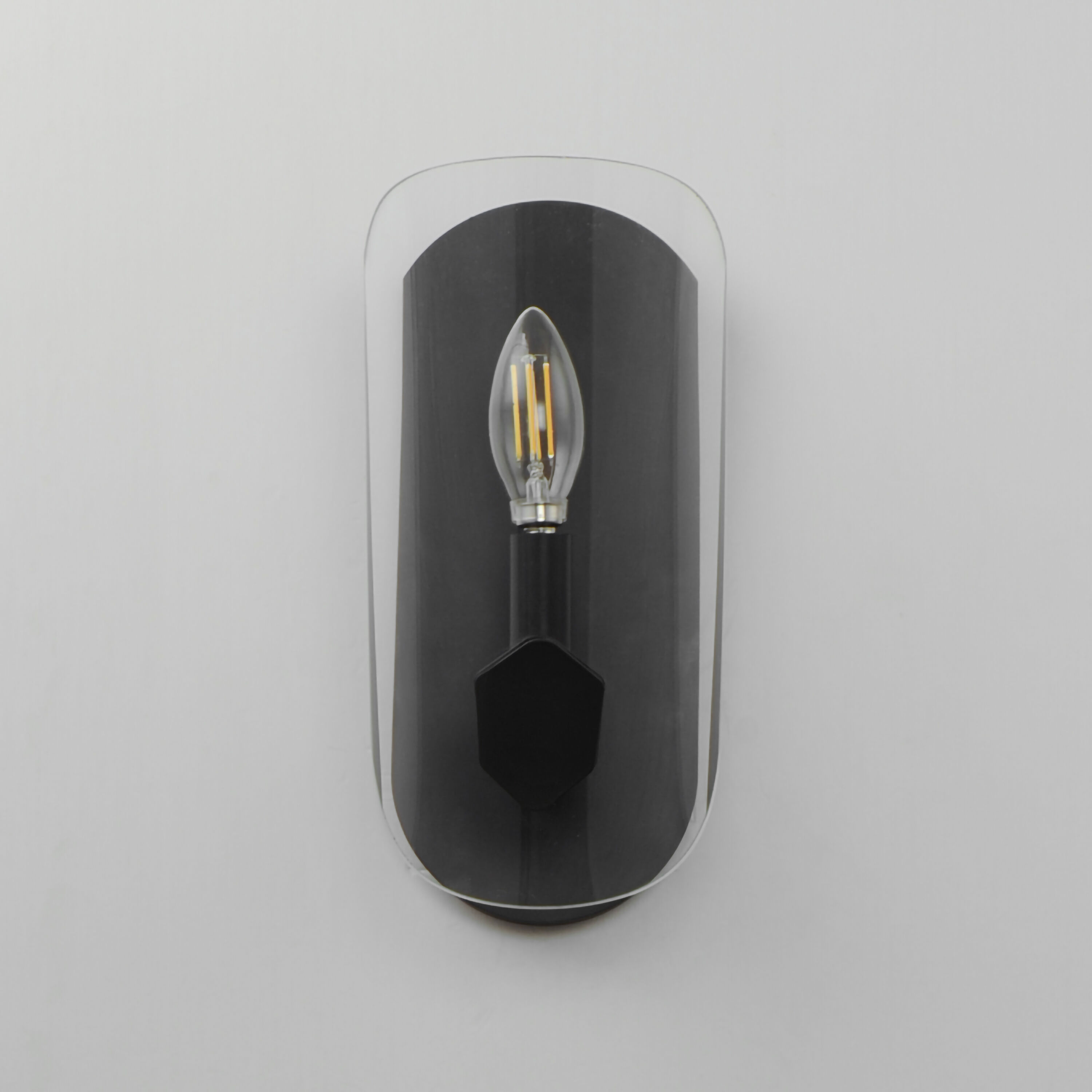 Armory 1 Light 5.75 inch Black Wall Sconce Wall Light