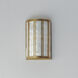 Miramar 1 Light 7 inch Capiz and Natural Aged Brass ADA Wall Sconce Wall Light