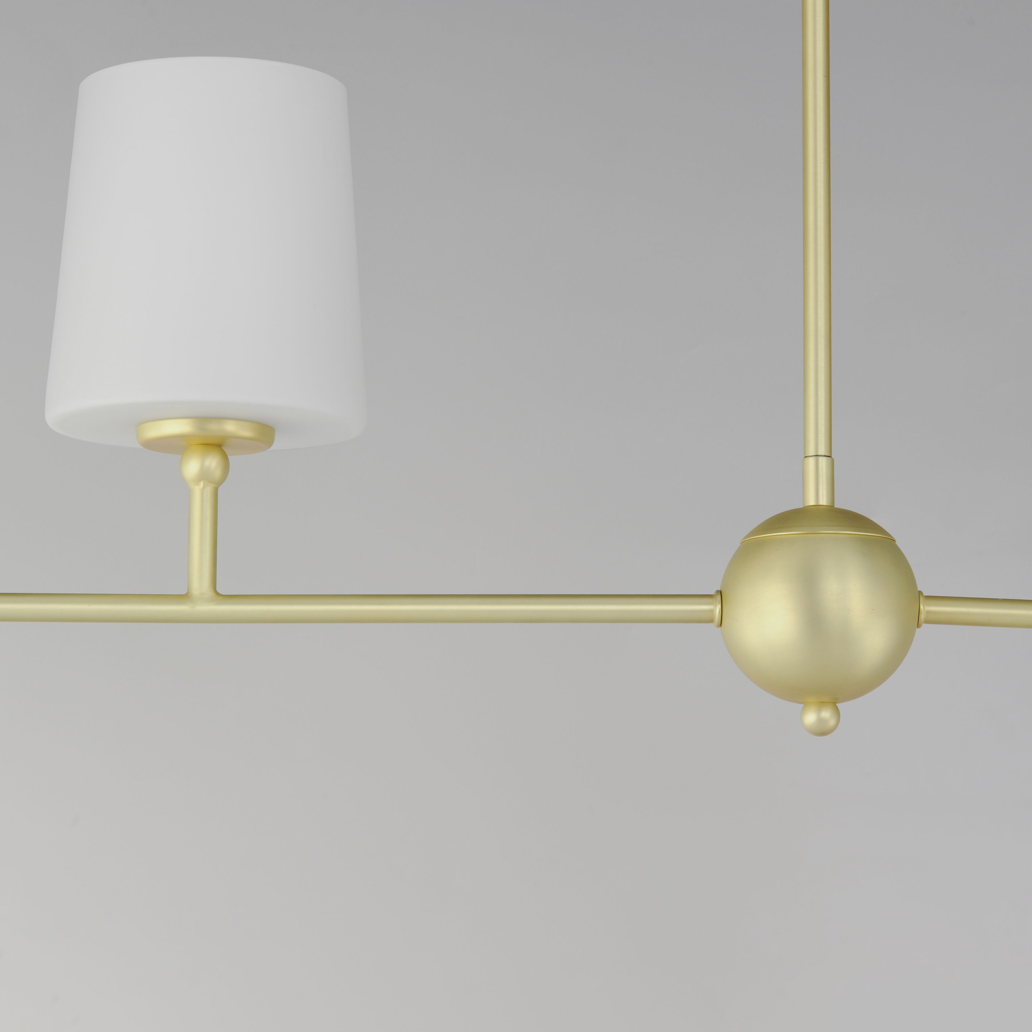 Bristol 4 Light 48 inch Satin Brass Linear Pendant Ceiling Light