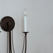 Plumette 2 Light 14 inch Chestnut Bronze Wall Sconce Wall Light