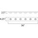 Essentials - 445x 6 Light 36 inch Polished Chrome Bath Vanity Wall Light