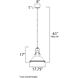 Hi-Bay 1 Light 17.75 inch Bronze Single Pendant Ceiling Light