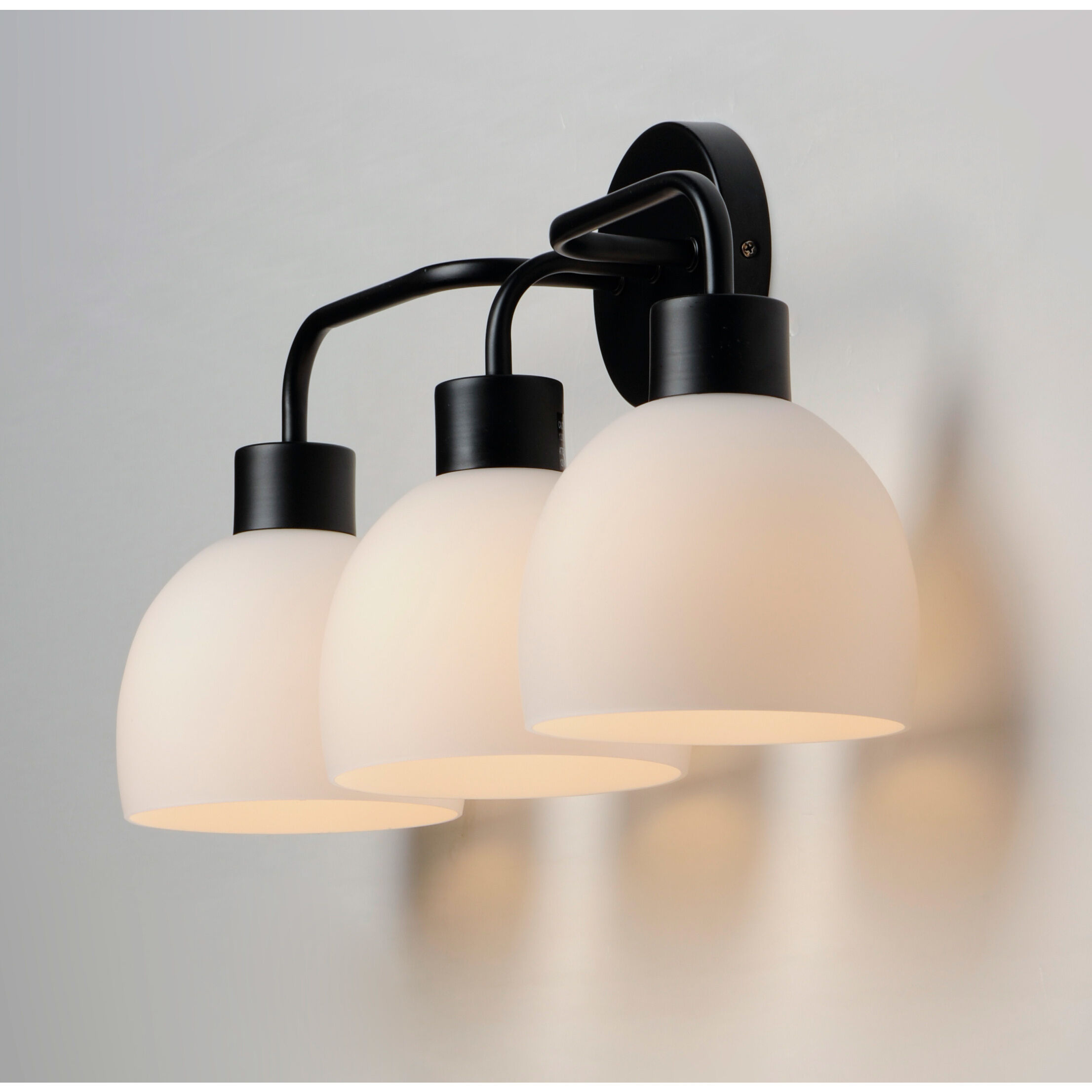 Coraline 3 Light 23 inch Black Bath Vanity Wall Light 