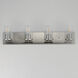 Lateral 4 Light 30 inch Satin Nickel Bath Vanity Wall Light in Clear