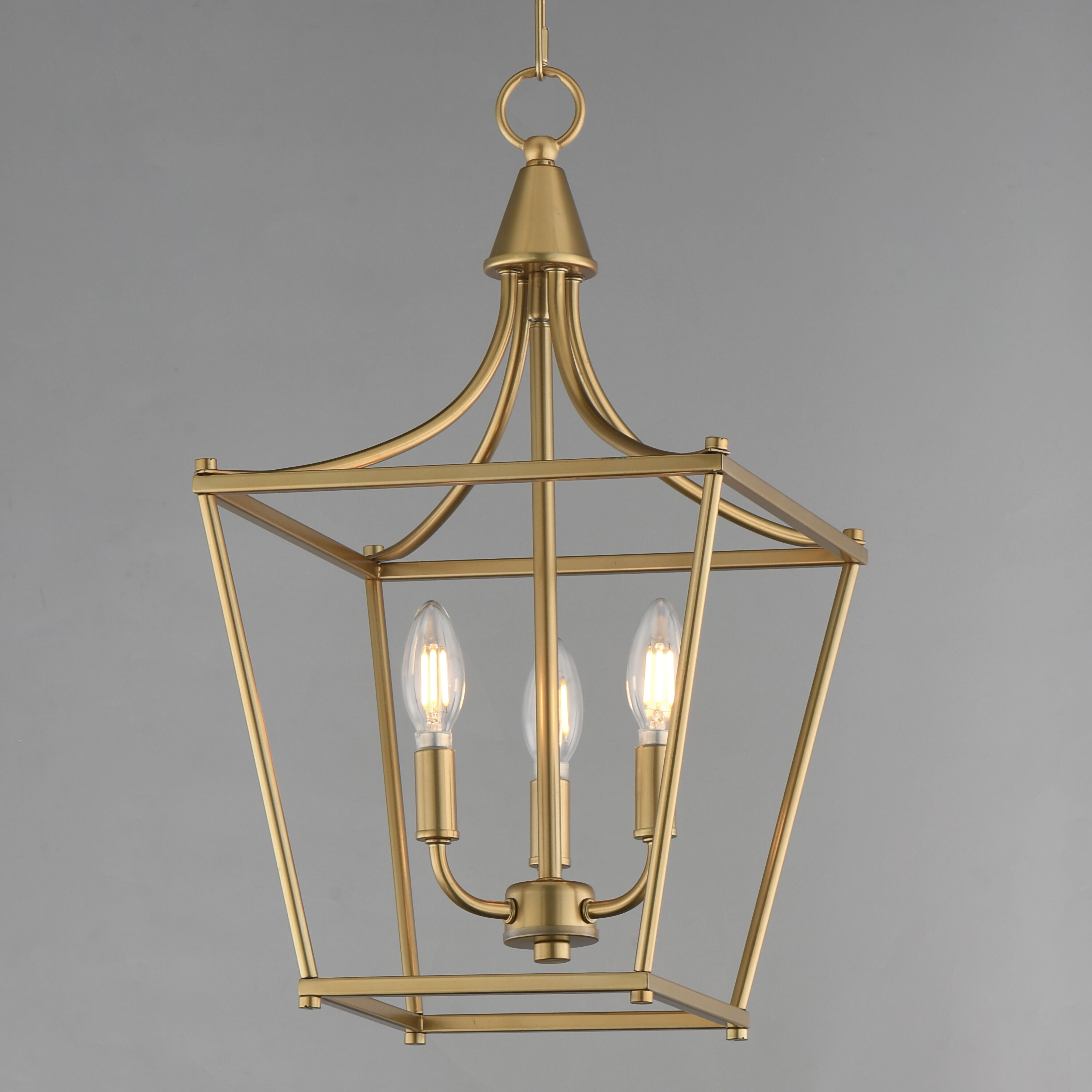 Clifton 3 Light 11.5 inch Natural Aged Brass Single Pendant Ceiling Light