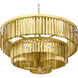 Regalia 7 Light 36 inch Gold Leaf Chandelier Ceiling Light