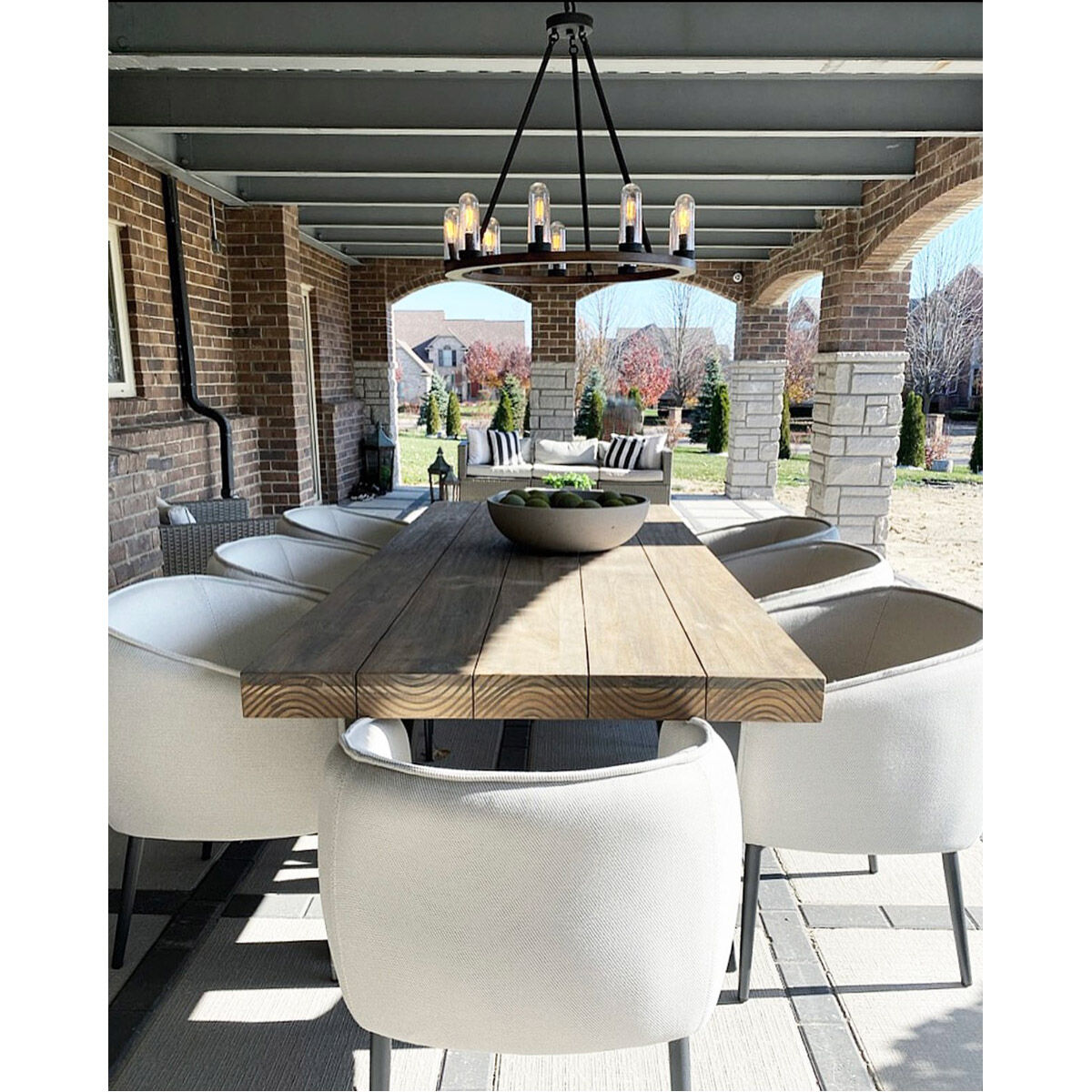 Lido 2 Light 15 inch Antique Pecan/Black Outdoor Wall Mount in Antique Pecan and Black