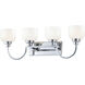 Swale 4 Light 30.75 inch Polished Chrome Bath Vanity Wall Light