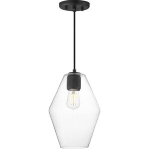 Geode 1 Light 8.7 inch Black Mini Pendant Ceiling Light