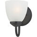 Axis 1 Light 5 inch Black Wall Sconce Wall Light