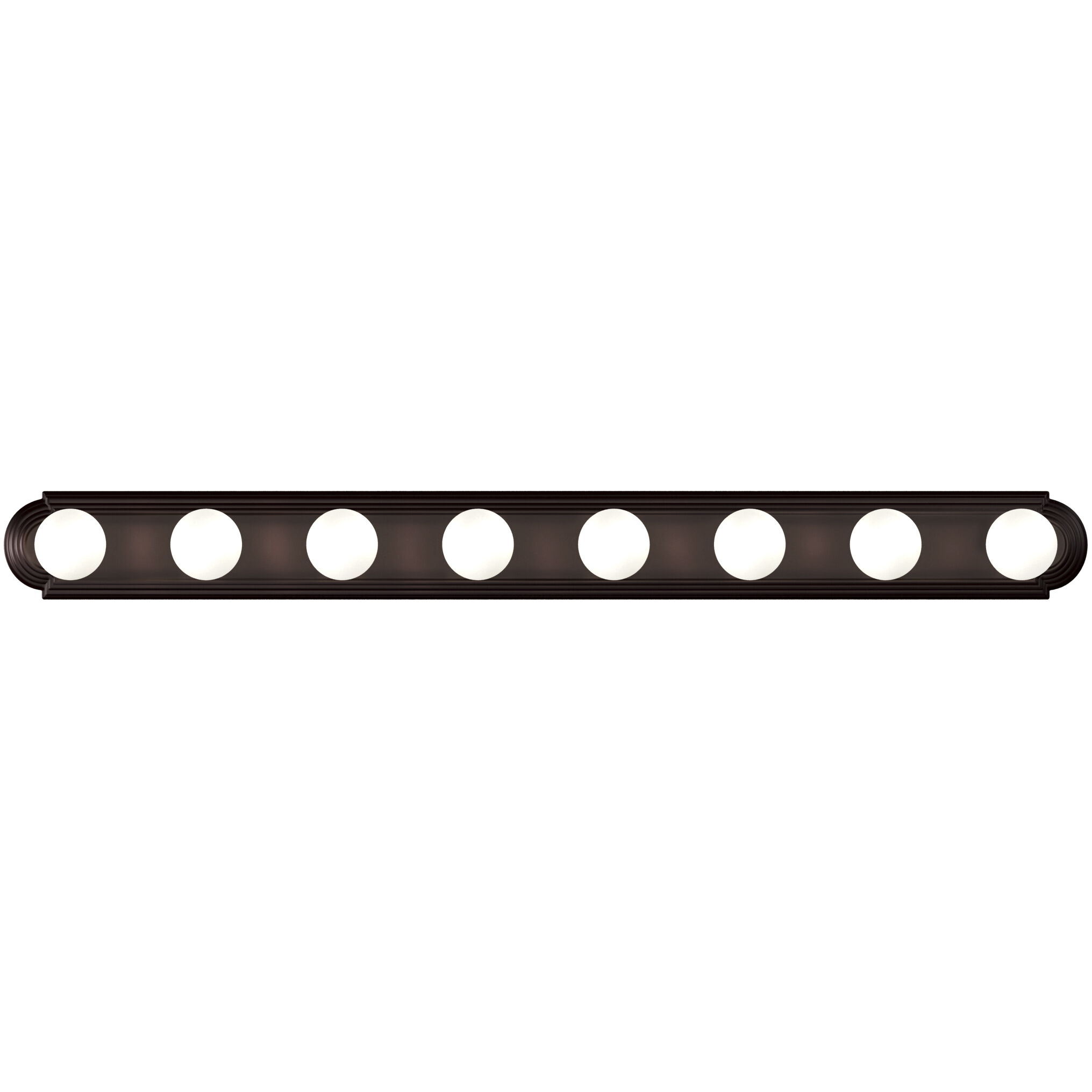 Essentials - 712x 8 Light 48 inch Oil Rubbed Bronze Bath Light Wall Light