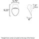 Cape LED 9.25 inch Black Outdoor Wall Mount