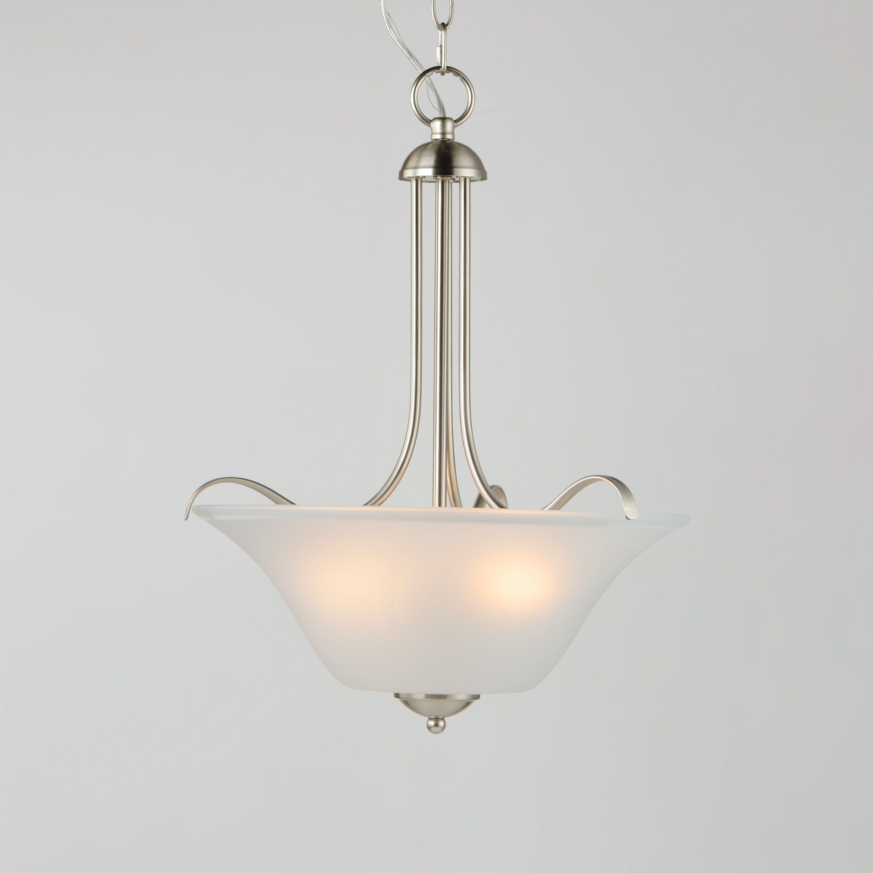 Vital 3 Light 16.5 inch Satin Nickel Multi-Light Pendant Ceiling Light
