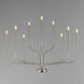 Vela 9 Light 32 inch Satin Nickel Multi-Tier Chandelier Ceiling Light