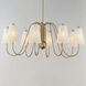 Valette 8 Light 47.5 inch Natural Aged Brass Chandelier Ceiling Light