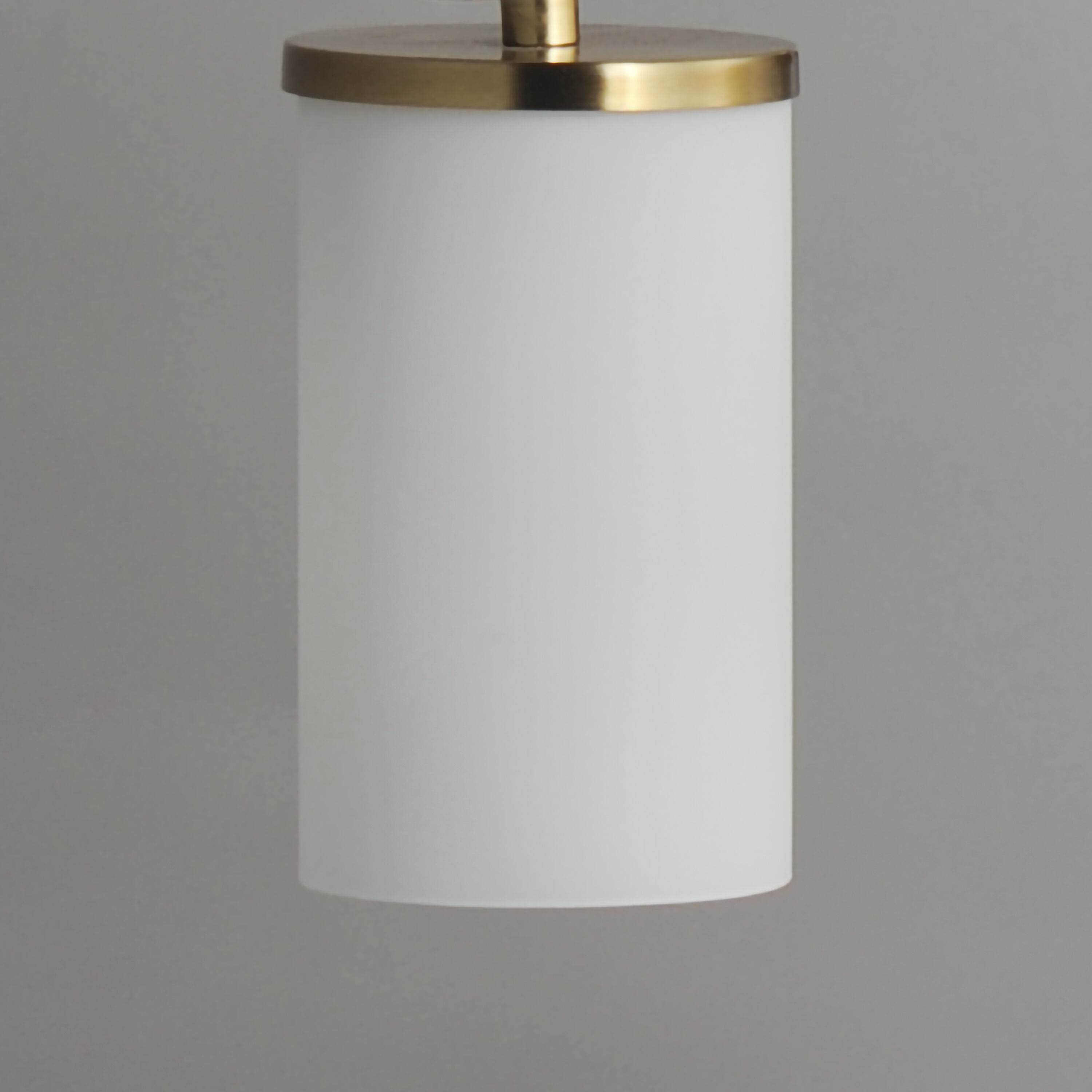 Lateral 1 Light 4.75 inch Satin Brass Single Pendant Ceiling Light in Satin White
