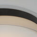 Duo LED 20 inch Black Flush Mount Ceiling Light