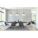 Oslo 1 Light 11.75 inch Black/White Single Pendant Ceiling Light