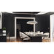 Iris LED 24 inch Silver Leaf/White Single Pendant Ceiling Light