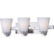 Conical 3 Light 19 inch Satin Nickel Bath Vanity Wall Light