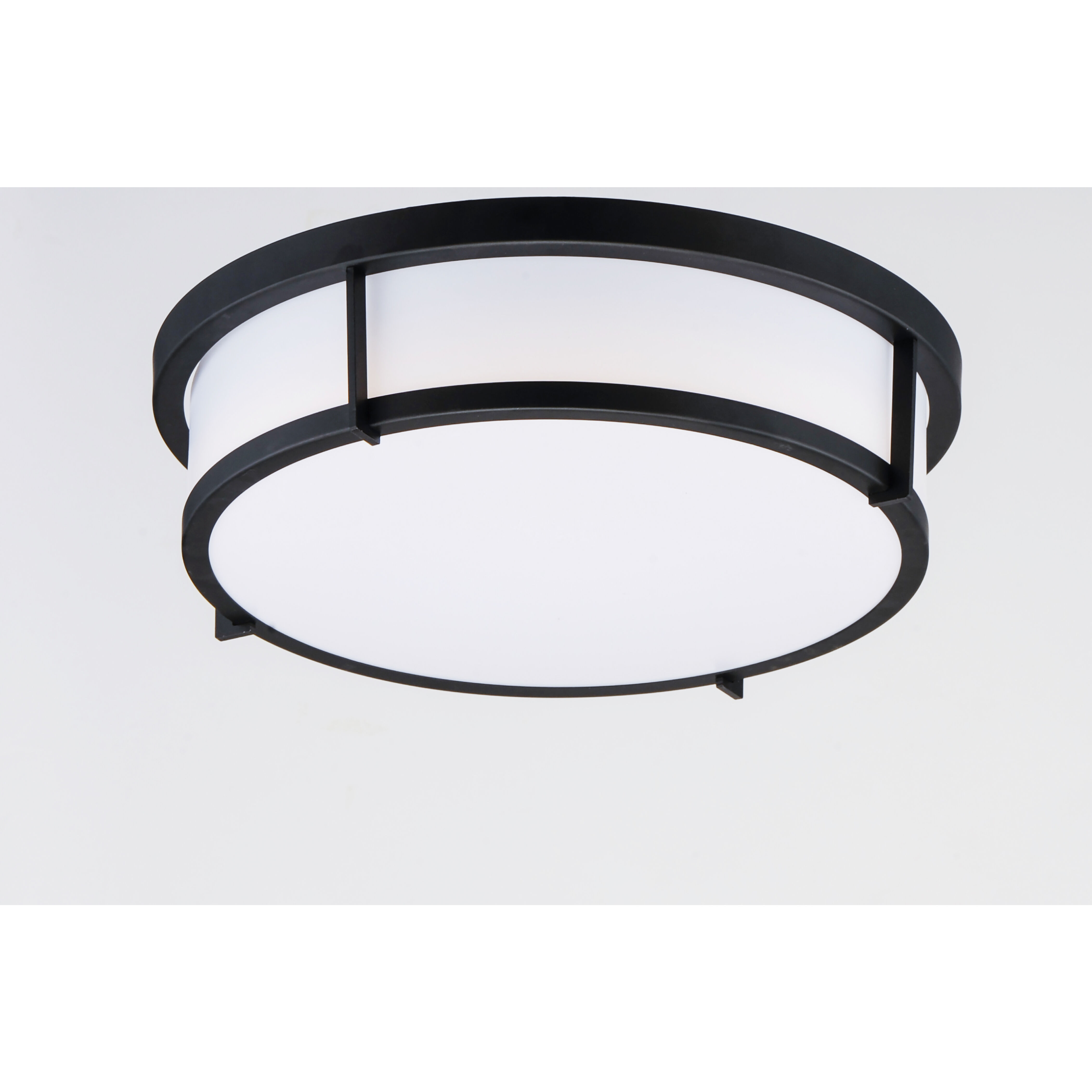 Rogue E26 2 Light 13 inch Black Flush Mount Ceiling Light