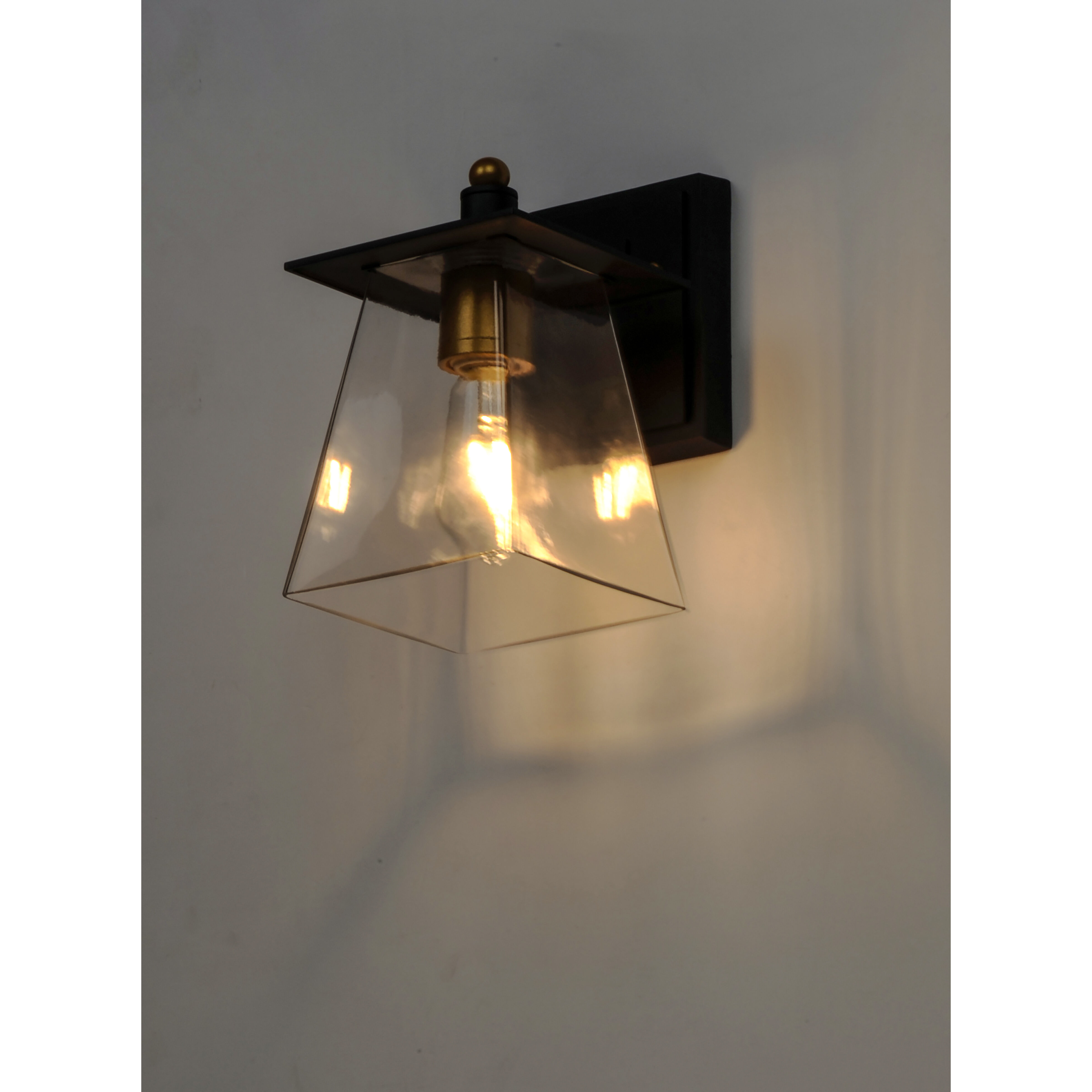 Chalet LED 10 inch Bronze/Gold Outdoor Wall Mount