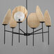 Maldives 6 Light 32 inch Black Chandelier Ceiling Light