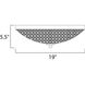 Glimmer LED 19 inch Bronze Flush Mount Ceiling Light