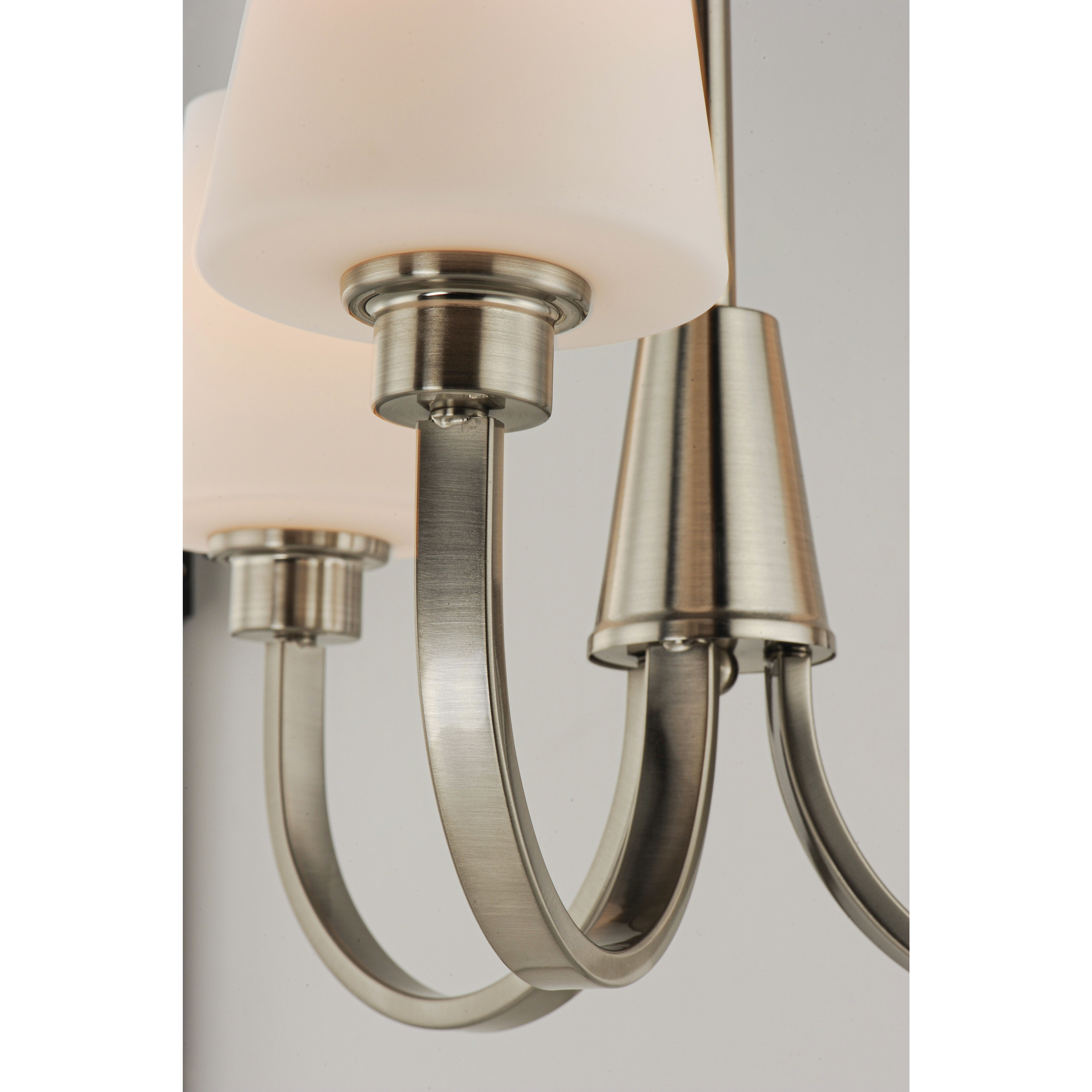 Shelter 3 Light 20 inch Satin Nickel Chandelier Ceiling Light