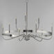 Frankie 9 Light 39.75 inch Satin Nickel Single-Tier Chandelier Ceiling Light