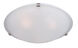 Malaga 4 Light 20 inch Satin Nickel Flush Mount Ceiling Light in Frosted