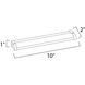 CounterMax MX-L120-LO 120 LED 10 inch Anodized Bronze Under Cabinet