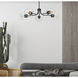 Knox 5 Light 30 inch Black Chandelier Ceiling Light, Globe